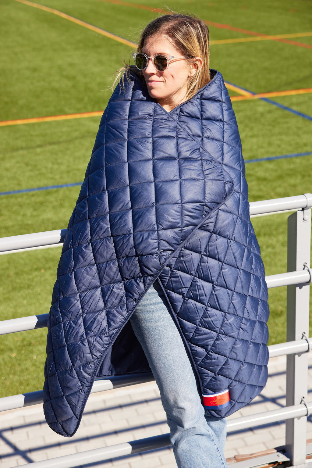 Snuggles: Waterproof Puffer Blanket with Pockets