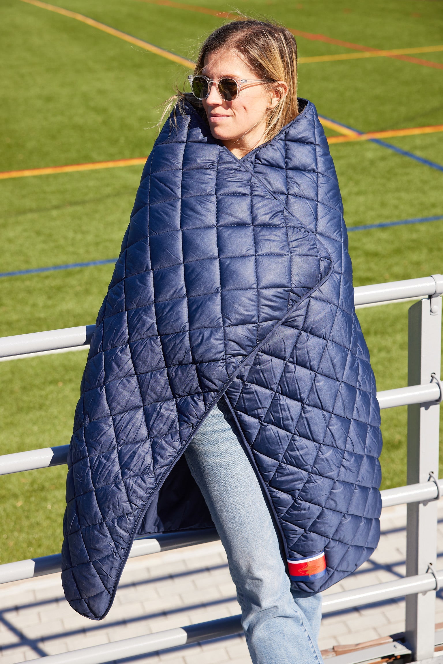 Snuggles: Waterproof Puffer Blanket with Pockets