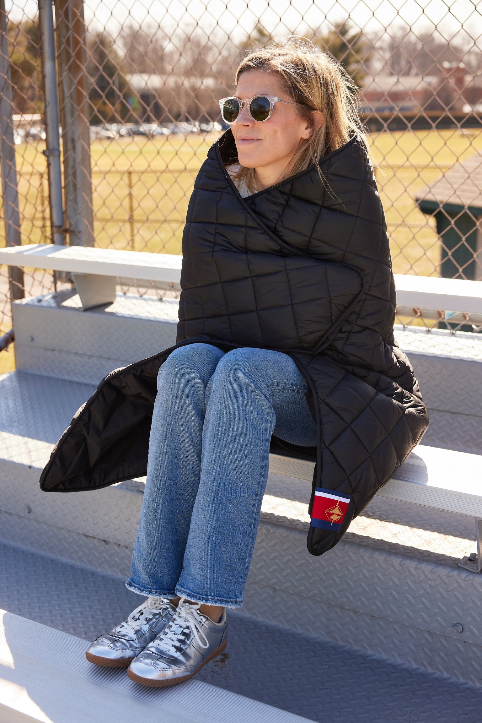 Snuggles: Waterproof Puffer Blanket with Pockets