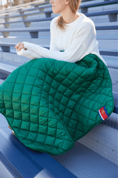 Snuggles: Waterproof Puffer Blanket with Pockets