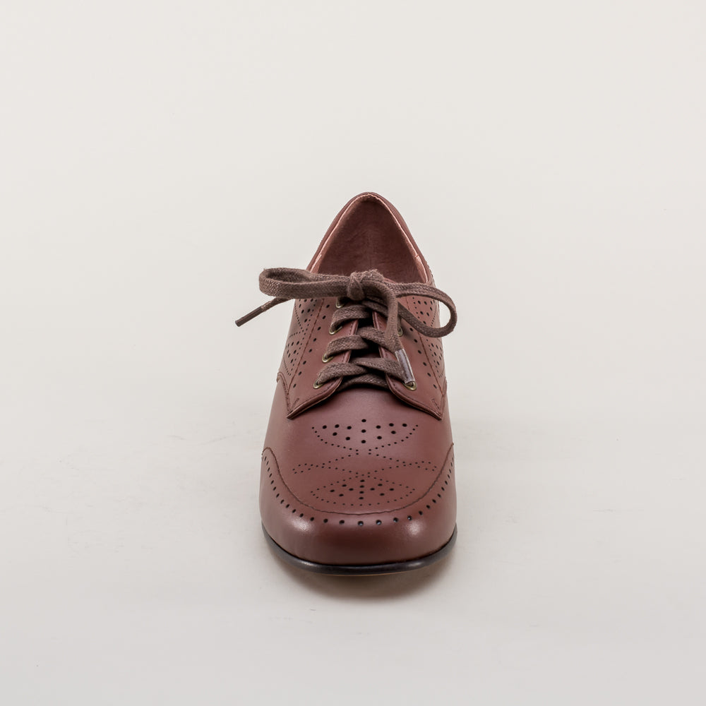 Claire 1940s Oxfords (Brown)