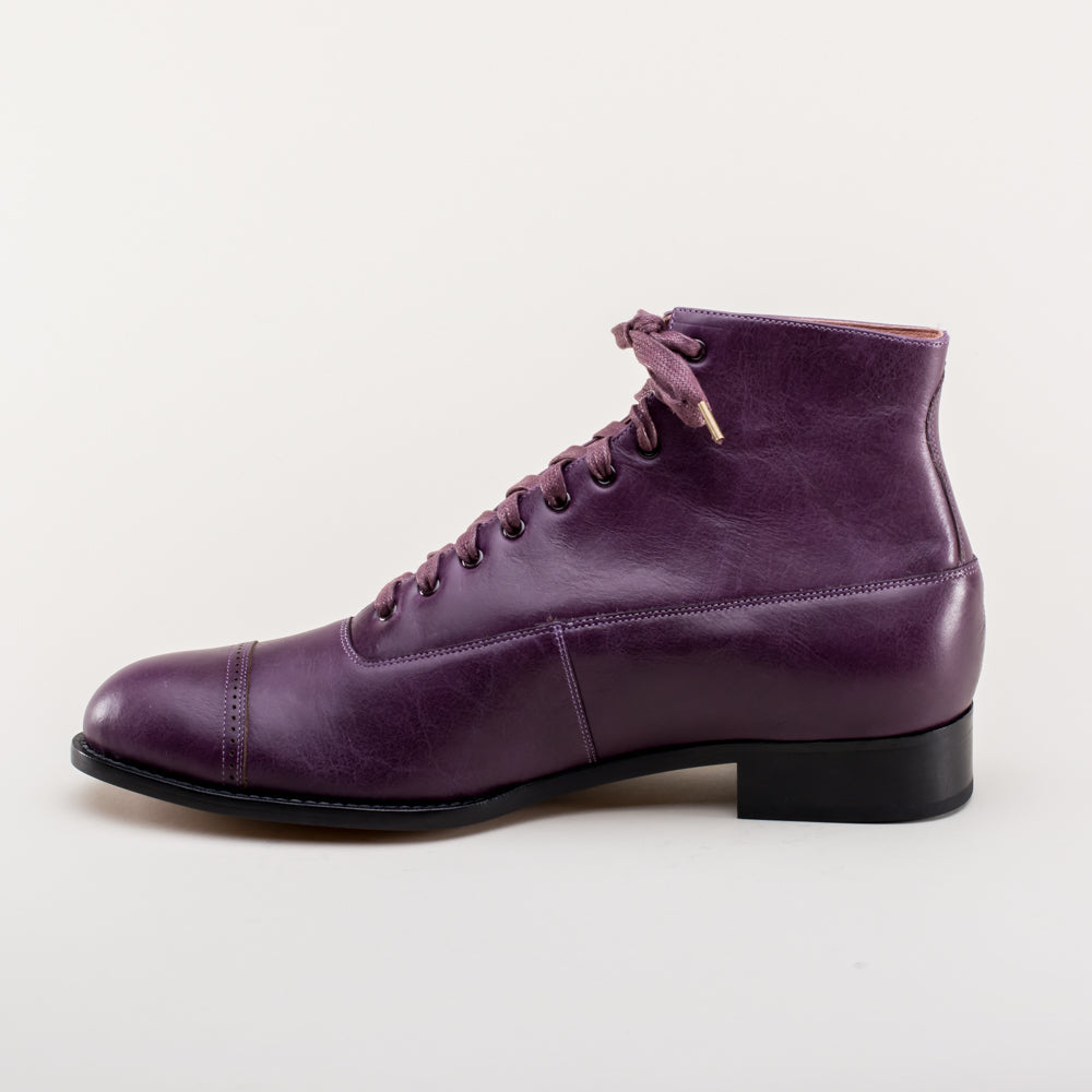 Noble Men's Vintage Lace-Up Boots (Purple)