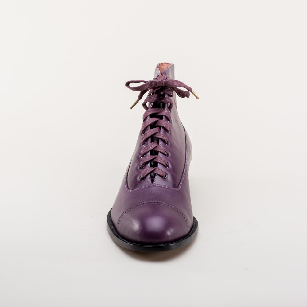 Noble Men's Vintage Lace-Up Boots (Purple)